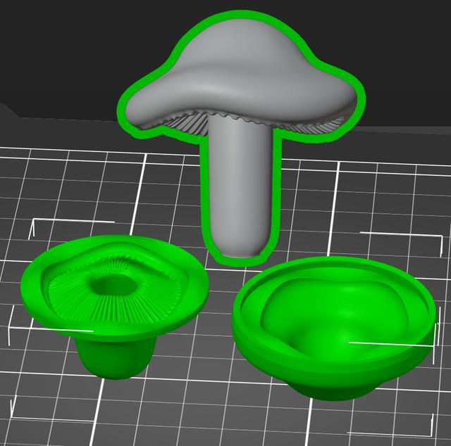 TPU Mushroom Mould 3D model thumbnail