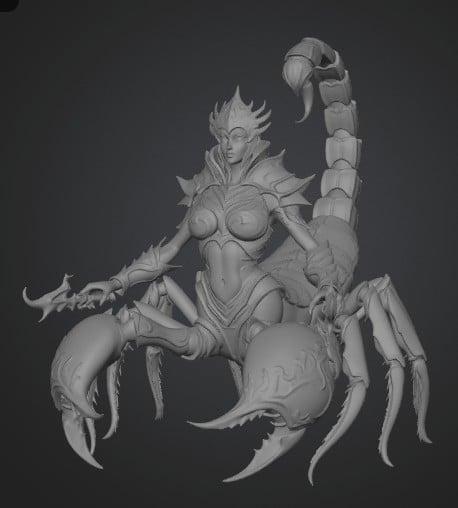 Emberclaw Queen 3D model thumbnail