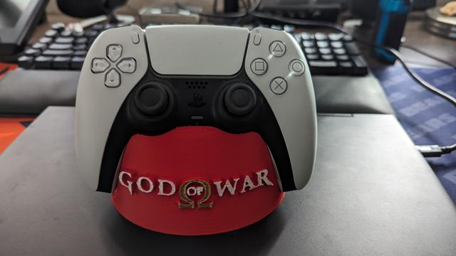 God of War PS5 Dualsense Controller Stand 3D model thumbnail