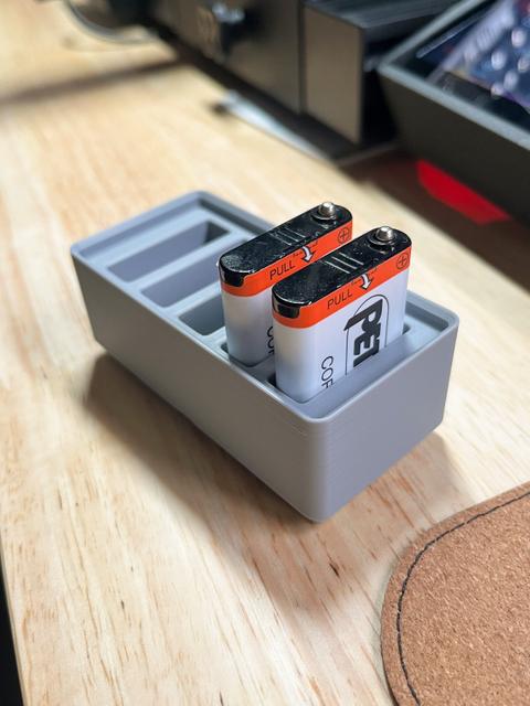 Gridfinity Bin - Petzl Core Batteries (1x2x4) 3D model thumbnail