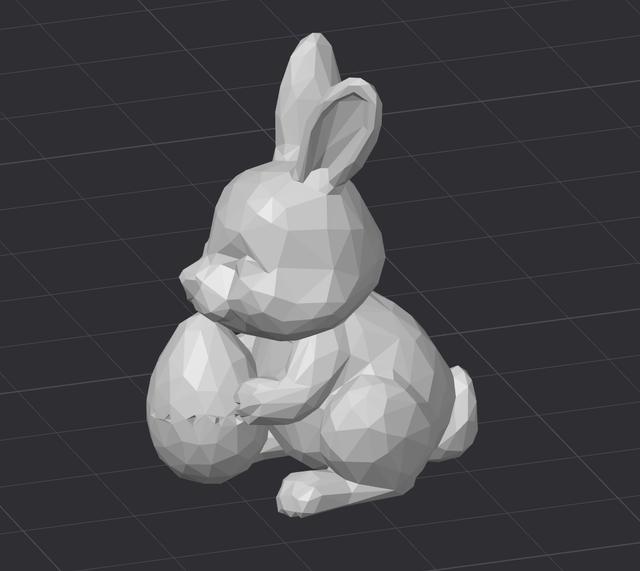 Low-Poly Easter Bunny 3D model thumbnail