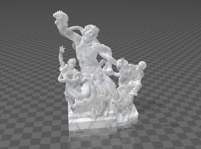 laocoon group (Fully restored) 3D model thumbnail