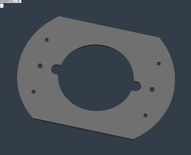 Makita plunge baseplate spacer Rp0900 2mm 3D model thumbnail