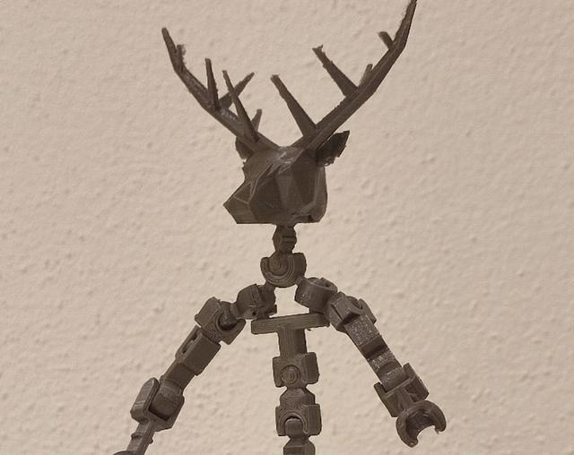 Crazy Lucky 13 Deer head 3D model thumbnail