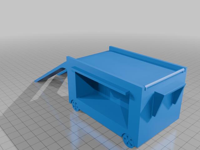 Disney Pixar Cars 1/55 Pit Box 3D model thumbnail