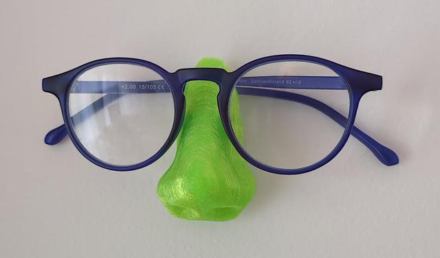 Glasses Holder Taped To Wall 3D model thumbnail