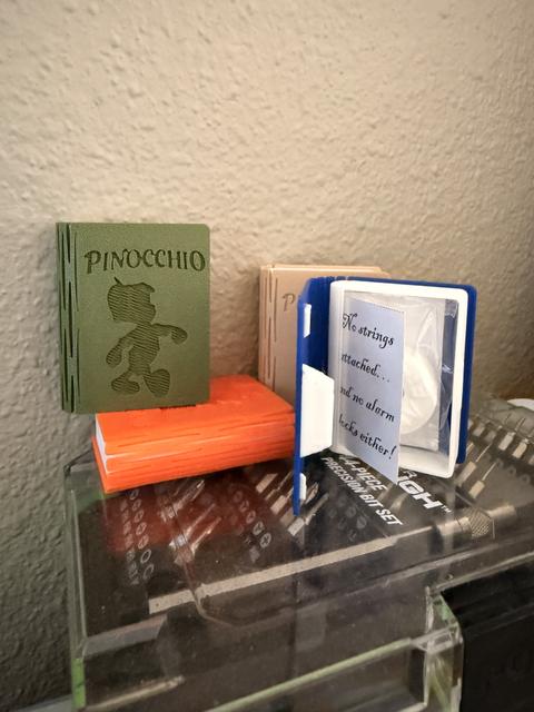 Pinocchio Book Party Favor 3D model thumbnail