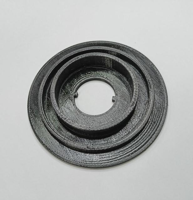 Filament Spool Winder - adapter side for Sunlu-Creality-Esun spools 3D model thumbnail