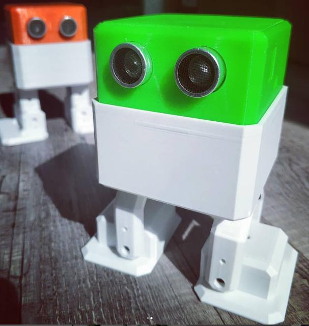 Otto DIY alternative robot biped legs 3D model thumbnail