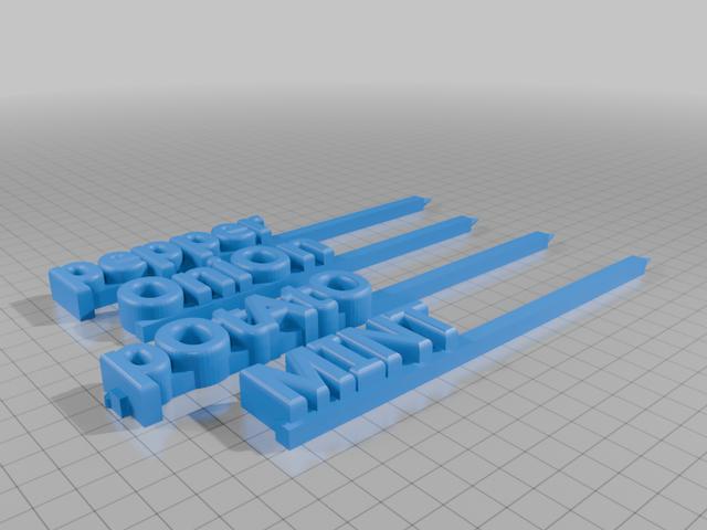 Plant Name Stakes - Garden 3D model thumbnail