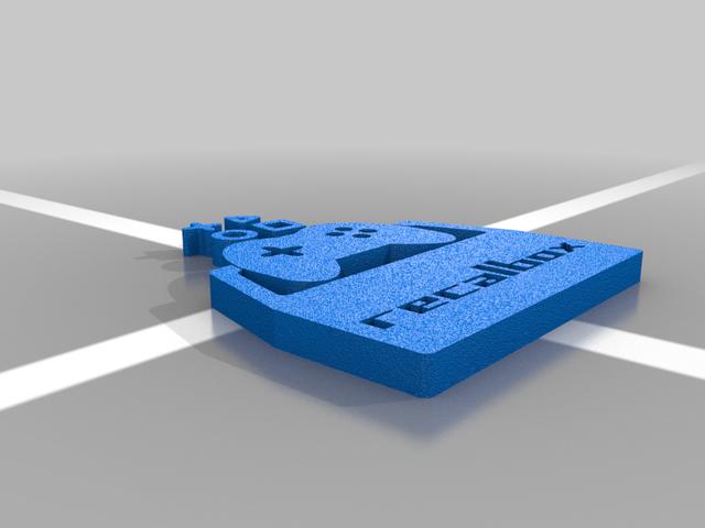 Recalbox Logo 3D model thumbnail