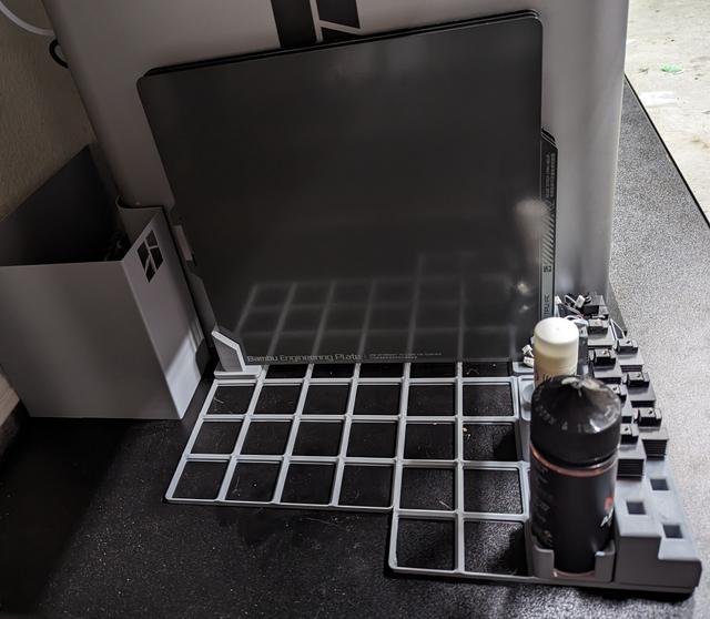 Bambu Lab X1C plate holder for Gridfinity 3D model thumbnail