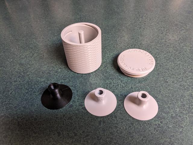 Thin layers scraper storage case 3D model thumbnail