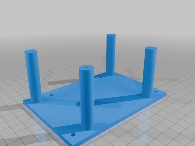 Spacer for kitchen radio soundmaster IR1500SI 3D model thumbnail