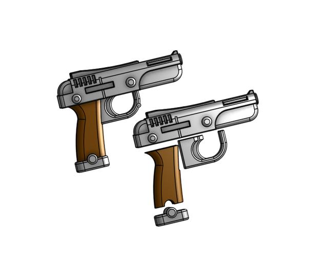 Tolmekian soldier pistol 3D model thumbnail