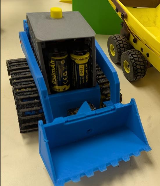 Prof Boots Mini Skidi 9V to 16340 battery conversion 3D model thumbnail