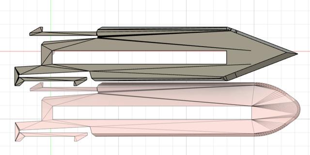 OTF Knife new blade design 3D model thumbnail