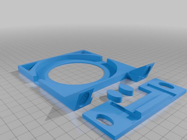 Wireless charger (90mm) vertical base (~67.5°) 3D model thumbnail