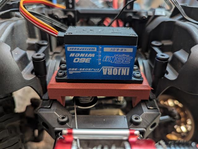 TRX-4 79 Bronco Servo Winch Mount 3D model thumbnail
