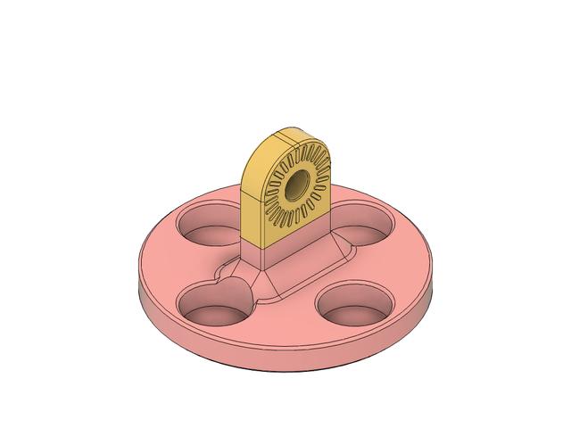 Magnetic Stand for Raspberry Camera Mount 3D model thumbnail