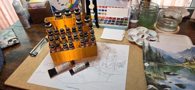 Artist's Paint Tube Rack 3D model thumbnail