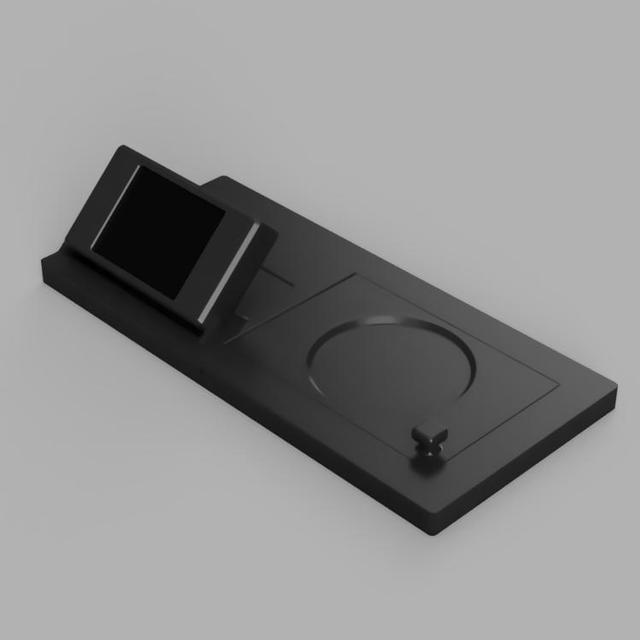 Gaggiuino - Rancilio Silvia Touchscreen Housing (replaces water tank lid) 3D model thumbnail