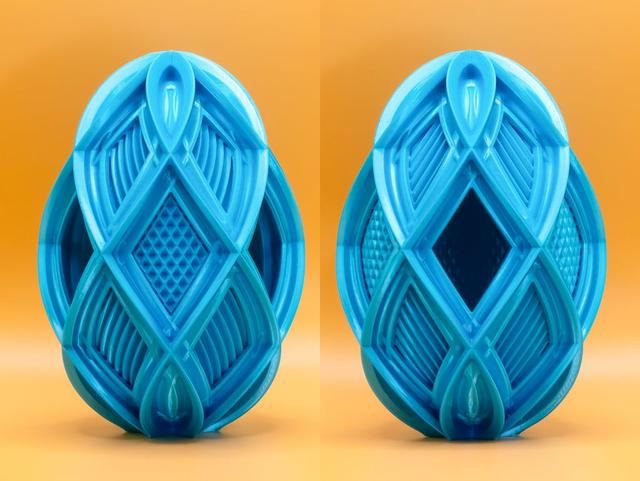 Bold Lattice Ribbon Easter Egg 2026 3D model thumbnail