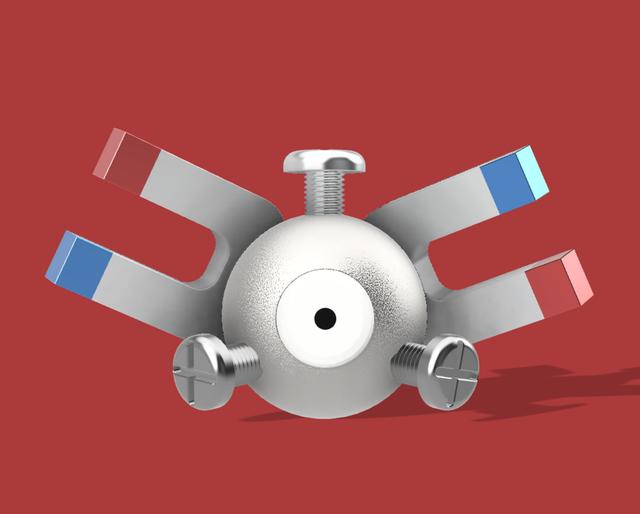 Magnemite 3D model thumbnail