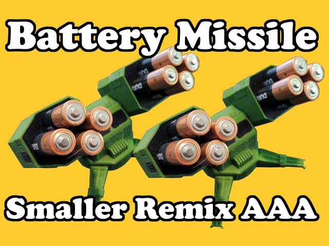 Battery Missile Smaller Remix AAA 3D model thumbnail