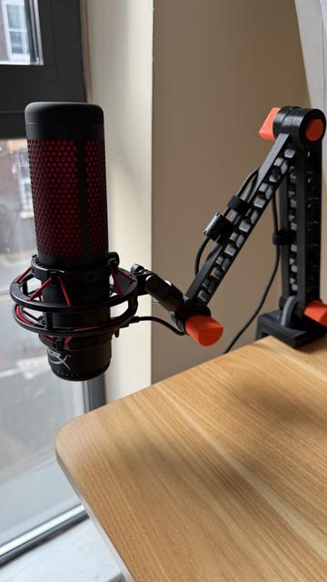 Microphone Adapter Remix for Flexible Phone Arm 3D model thumbnail