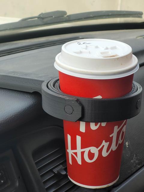 Extended Handle Coffee Gimbal - Print In Place 3D model thumbnail