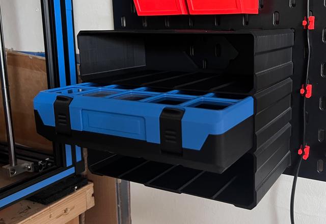IKEA Skadis Holder for Gridfinity Case 3D model thumbnail