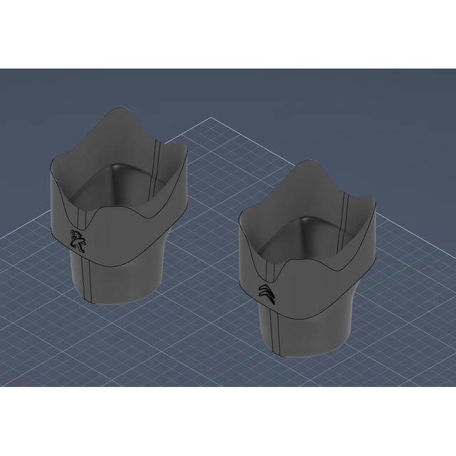 Posa botellas grandes Peugeot partner 2020-2025 3D model thumbnail