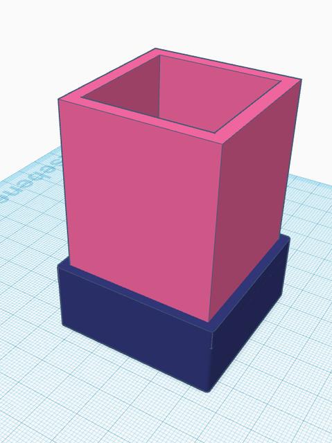 IKEA Lack Enclosure shortend Leg Stacker 3D model thumbnail