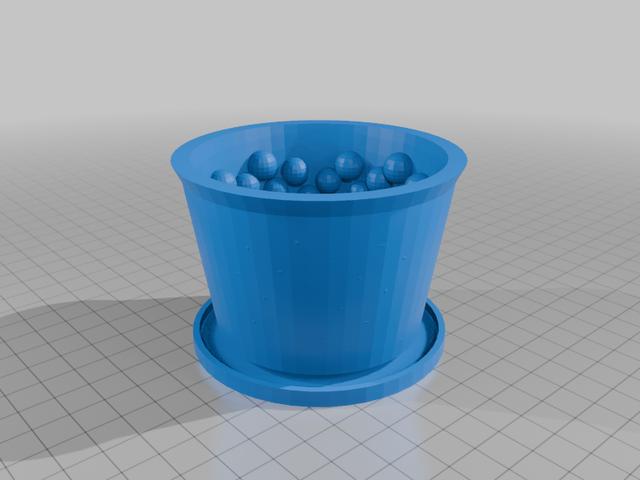 Fibonacci Succulent Planter 3D model thumbnail