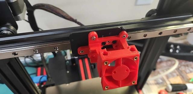 Hero Me 7.4 - Official creality rail backplate for ender 3 - Gantry and universal base fixed 3D model thumbnail