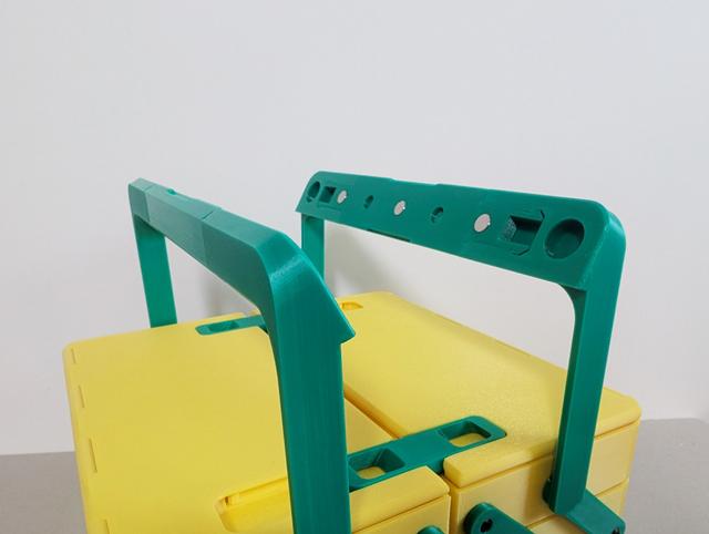 HANDLE with MAGNETS (8x3mm) - Cantilever tool/sewing box | REMIX 3D model thumbnail