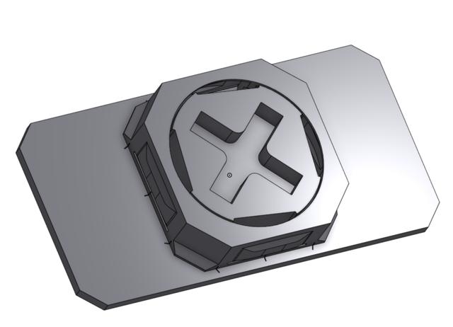 OpenGrid - Removeable Command Strip Mount - easier Remix 3D model thumbnail