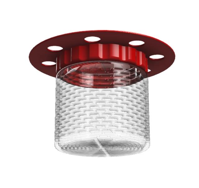 Silica gel spool container lid modification 3D model thumbnail
