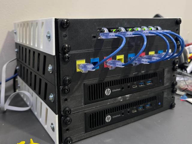 1U 10" Rack side panel 3D model thumbnail