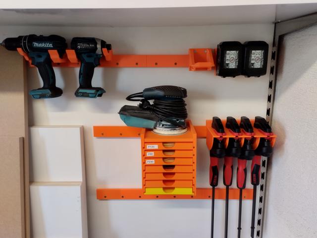 Board holder for storage tools 3D model thumbnail