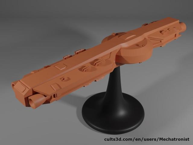 Confiance Class Frigate from The Sojourn 3D model thumbnail