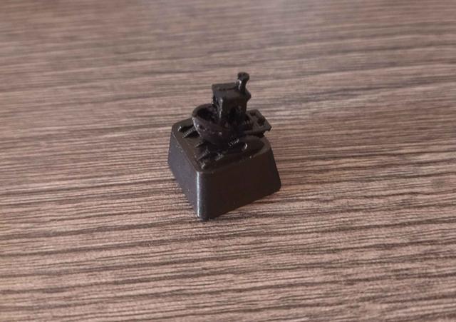 Benchy Keycap (Cherry MX) 3D model thumbnail