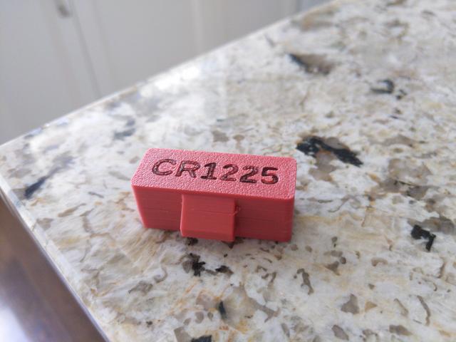 CR1225 Battery Case 3D model thumbnail