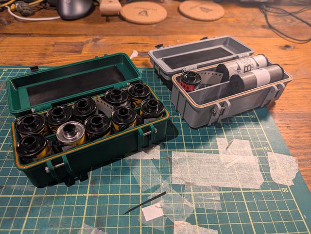 35mm and 120 Storage Container Box 3D model thumbnail