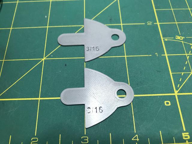 Fixed 3/16 Leaf for Imperial Radius Gauge 3D model thumbnail