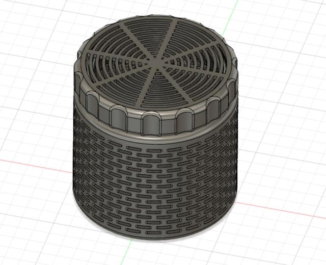 Silica Gel Jar: Simple Strength Remix 3D model thumbnail