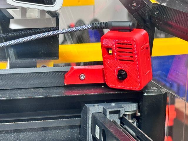 ESP32-CAM Mount for Prusa XL EnXLosure, with vents and USB-C compatible 3D model thumbnail