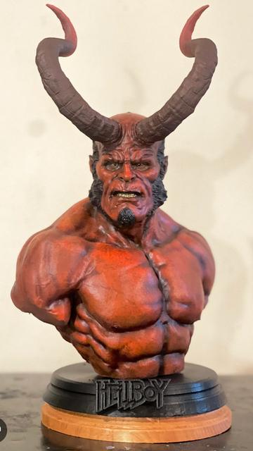 Hellboy Bust 3D model thumbnail