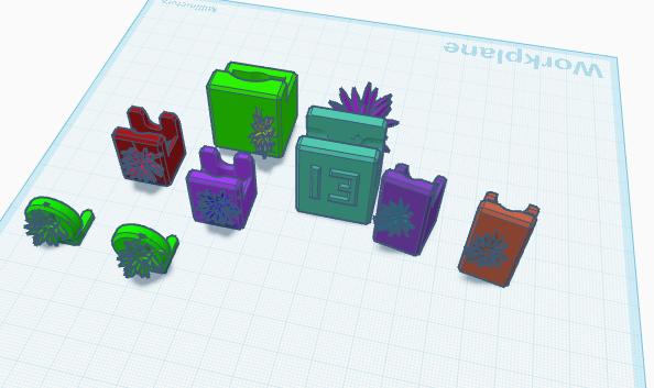 the crystal creature (mini 13 add on) 3D model thumbnail